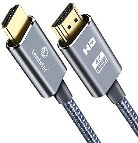 LEADSTAR HDMI Cable 4K 50 ft / 15M, Long High Speed HDMI 2.0 Cord Braided | Ultra HD, 1080p, ARC, 3D, HDCP 2.2 | for Xbox, PS5, TV, Laptop, Monitor