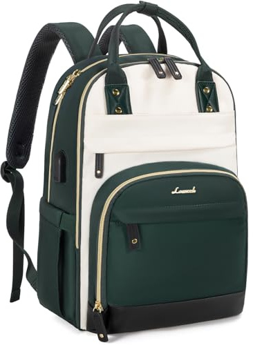 LOVEVOOK Laptop Backpack for Women, Waterproof 15.6 inch Work Bag Womens | Rucksack with Anti-theft Zipper & USB Port, LargeLadies Backpacks Back Pack Womans for Travel School University Business