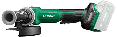 HIKOKI Akku Winkelschleifer G1813DFW4Z (Basic) (18V, 8000 min-1/min Drehzahl, Scheiben-ø: 125mm, Brushless, mit AT Modus, Spindelarrietierung, (OHNE Akku, Ladegerät und Transportkoffer) im Karton