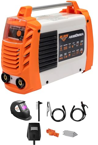 RURIS Schweißgerät Ruris AS180MMA + Maske + Hammer/Bürste + 2,5 kg Rutilanelektroden 3,2 mm + Magnet + Handschuhe + Schweißmaske mit Solarzellen