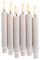 LED Baumkerzen weiß für Baumkerzenhalter 13cm - 6 kablellose Kerzen Fernbedienung Timer (6er Set)