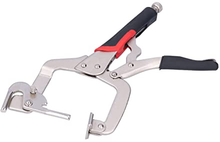 Woodworking Pocket Hole Clamp, 2-in-1 Vigorously Inclined Hole Open Pliers, 360° Rotation Movable Claw Grip Adjustable Buckle