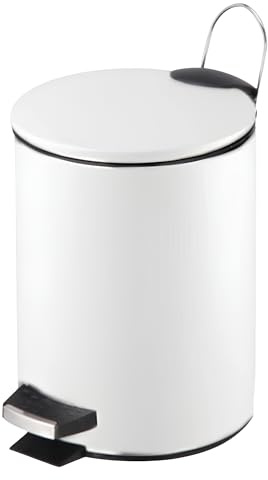 FORNOR 18295 PAPELERA METALICA BLANCA 3 L Diam 16.8 x