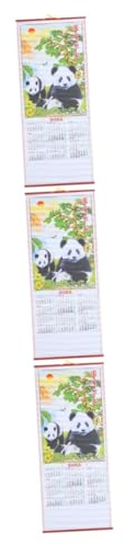 LALAFINA 3stücke Wandkalender Schlangenjahr Robuster Monatsplaner Mit Aufhängeseil Für Zuhause Und Büro Für Organisation Und Erinnerungen Schöne Geschenkidee Für Familie Und Freunde