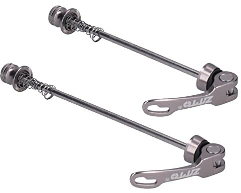 2 Stück Schnellspannspieße für Rennrad, Mountainbike und Hinterrad (Ti-Farbe)