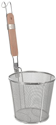 VDLLQYN Cuchara Colador. Cesta for blanquear Fideos con asa, colador de araña de Malla, Espumadera for Alimentos, Pasta, Fideos, Bola de Masa, cestas de 12CM S o: Colores Surtidos(34.5X14X14cm)