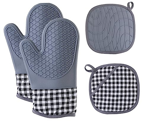 MOTHNUR Heat Resistant Oven Mitts Insulated Gloves Thermal Gloves for Cooking Oven Mitts