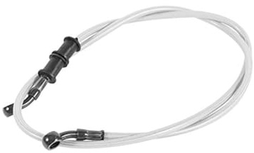 Tubo Freno Rivestito in Argento Lungo 900 mm per Moto da Fuoristrada, Enduro e Motocross