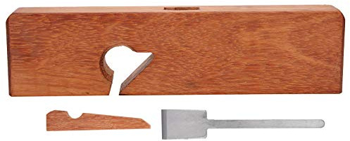 Oumefar Cepilladora Manual para Carpintería, Cepillo de Recorte de Carpintero Tradicional con Hoja de Aleación de Manganeso, Cuerpo de Madera de Pera, Herramienta de Madera para