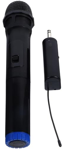 Healifty Microfono Wireless Portatile Professionale Nero per Karaoke e Feste All’aperto, Microfono senza Fili Compatto con Ricevitore, Suono Nitido e Segnale Stabile per Uso Domestico