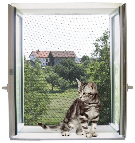 Kerbl Pet Katzenschutznetz 2 x 3 m, transparent
