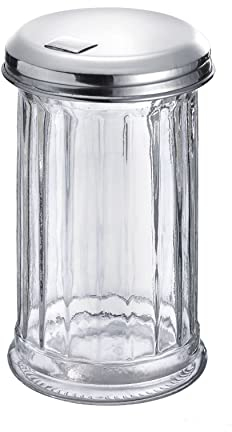 Westmark Sucrier Doseur, Capacité : 300 ml, Verre/Acier Inoxydable, New York, Argent/Transparent, 65202260