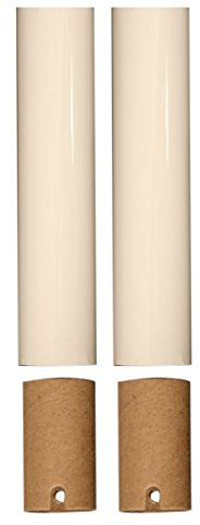 Royal Designs Chandelier Socket Covers - Paper Insulation - Cream - 4 in - Pair