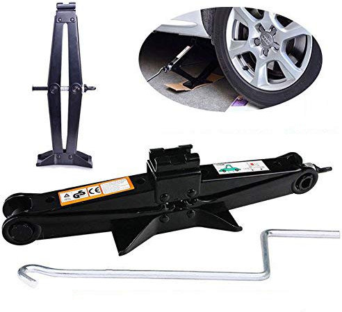 2 toneladas – gato elevador de tijera con manivela velocidad mango coche Van neumático rueda equipo de Herramientas de reparación Kit