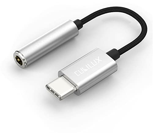 Cubilux USB C Headphone Adapter with 96KHz/24-bit DAC Compatible with Pixel 10/9/8 Pro, Pixel 10/9/8, 9a/8a/7a, iPhone 17/16/15, Galaxy S25/S24/S23, Type C to 3.5mm Earphone Audio Dongle