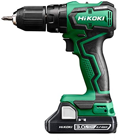 HiKOKI Akku-Schlagbohrschrauber DV18DD (18V, Li-Ion, 55 Nm, Brushless, 20-stufige Drehmomenteinstellung, LED, Regelelektronik, im Transportkoffer, inkl. 2x 3.0 Ah Akkus und Ladegerät)