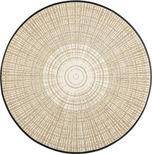 wash+Dry Fußmatte Cascara beige 85x85cm, innen und außen, waschbar