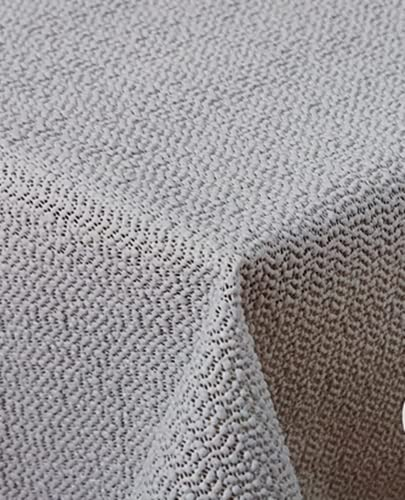 Schwar Textilien Gartentischdecke Tischdecke Weichschaummaterial Outdoor Sommer Tischdecke rutschfest wetterfest hellgrau in verschiedenen Größen oval rund und eckig (130x160 cm eckig)