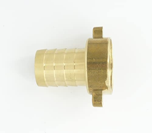 Brass Tap Connectors. Hose Tail to BSP Female Thread. (19 mm x 3/4 BSPF)