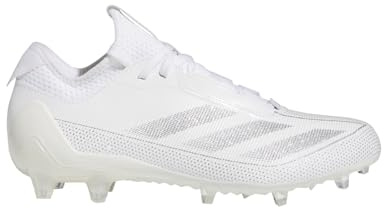 adidas Adizero Electric.1 Baskets de football américain pour homme, blanc, argenté, blanc métallisé, 49 1/3 EU