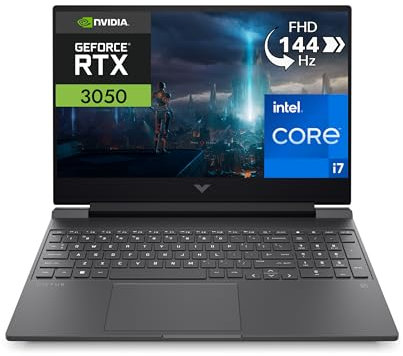 Victus HP 15-fa0006sf - Ordenador portátil (15,6, FHD IPS (Intel Core i7-12650H, RAM 16 GB, SSD 512 GB, NVIDIA GeForce RTX 3050, 4GB, AZERTY, Windows 11), Color Plateado