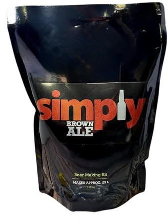 DIAH DO IT AT HOME Simply Brown Ale Beer Kit and Airlock Set for Home Brewing