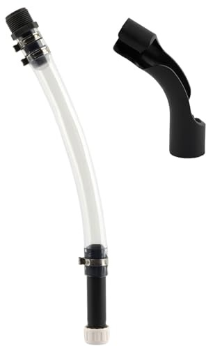 Beccuccio di ricambio per bombola del gas, perfetta per caraffa del carburante da corsa, tanica di gas da 5 galloni per corse, ATV, moto da cross e caraffe da 3/5,5 galloni (include tubo a gomito)