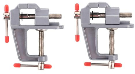 Artibetter 2stücke Mini Tischschraubstock Aluminiumlegierung Tragbare Bankklemme Für Holzarbeiten Schmuck Modellbau Und