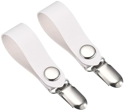 RSYHVG Hut-Clips für Reisen, PU-Leder-Hut-Clips für Damen, Tasche, Gepäck, Outdoor, Reisen, Hut-Clip, weiß, 1, Modern