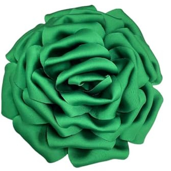 160mm Fleur De Rose En Satin De Soie Délicate Grandes Broches Extra Larges Épingles à Revers En Tissu Broche Pour Femme Fête De Mariage Banquet Robe Costume Vêtements Accessoires