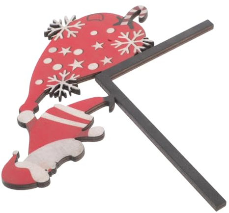 Supvox Weihnachtsmann Türrahmendekor Aus Holz Feiertags Eckdekor Für Haus Einfache Montage Langlebiges Handwerk Für Fenster Und Türen