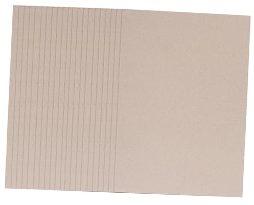 Housoutil 20pcs Heavyweight Vintage Greyboard Sheets for Bookbinding and Scrapbooking Sturdy Chipboard Paper for Album Making and Crafts Classic Retro Style Cardstock