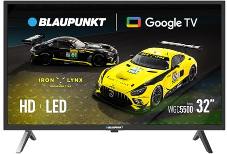 BLAUPUNKT Smart TV 32 HD Ready LED, Google TV con Wi-Fi, 32WGC5500S