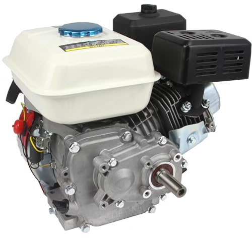 IMJ-Global Motor de explosión para desbrozadora | de gasolina | 4 tiempos OHV | Válvula en cabeza | 223 cc | 7 CV | 3600 RPM | Reducción 1/2 | Eje horizontal Ø20 x 50 mm