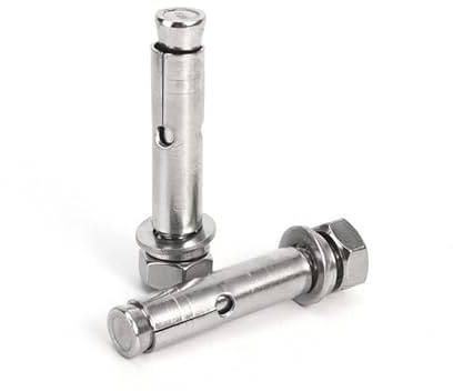 Expansion Screw Bolts, Anchor Bolt Hooks,M6 M8 M10 304 Stainless Steel Hoisting External Hexagon Reduction Belt Built-in Tension(120mm(1pcs),M10)
