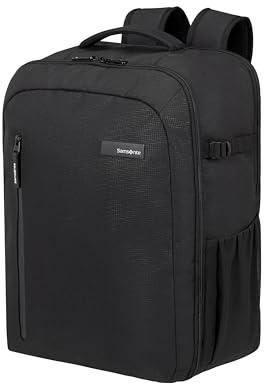 Samsonite Roader - Cabin Backpack 45x36x20 cm - Carry-On for EasyJet, Underseat Bag with Laptop Compartment 17.3, 36 L, 0.90 KG, Black (Deep Black)