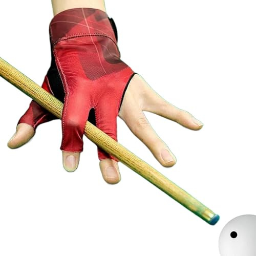 Biljardhandske 3-Finger Andningsbar Elastisk Köträningsvante