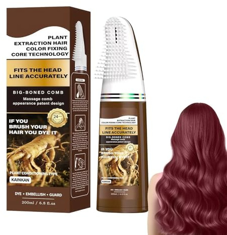 Coloración de cabello que cubre – retoque de color raíz con peine incorporado, tinte instantáneo, para mujeres, hombres, salón, viaje, , disfraz de casa, cosplay, escena de rendimiento