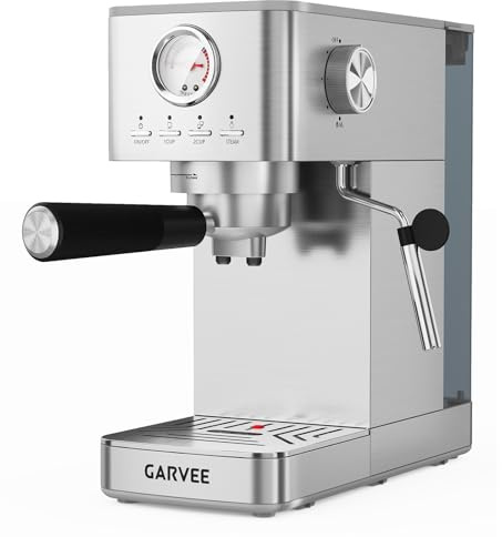 AffinityFurn Bean to Cup Strong Coffee Machine, 20 Bar Espresso Machine with Steam Wand Milk Frother, Compact 1.4L Water Tank, Automatic Coffee Maker for Home, UK Standard