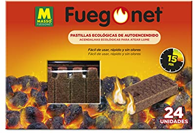 Fuegonet 231122 Pastillas de Autoencendido, Blanco, 19.8 x 3 x 13.5 cm