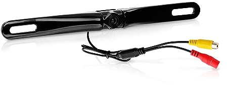 BOSS Audio Systems LPCB36 Car Truck Rearview Backup Reverse Camera - License Plate Mount, 170° Wide Angle Rear View Cam, Low Light Friendly