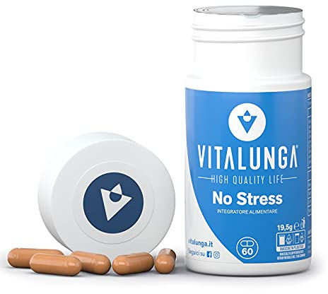 Ashwagandha+Rodiola Rosea+Griffonia 5-Htp+Schisandra Integratore Stanchezza Fisica Mentale Stress Ansia Dormire Bene 60 Capsule Vegan Vitalunga