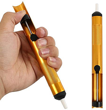Pompe à dessouder en aluminium - Pistolet à dessouder - Outil de soudage à main - Utile et pratique