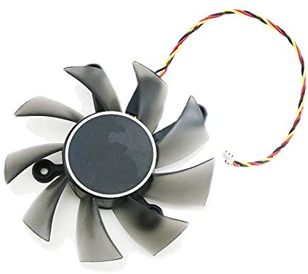 RAKSTORE R128015BH 75mm Graphics Card Cooling Fan Replacement for ASUS GT740 HD6570 HD6670 HD6670 HD6750 Cooler Fan 3Pin