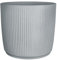 Scheurich Linetto 40 - Pot de Fleurs Rond - Gris Pierre - Fabriqué en Plastique recyclé - pour l'extérieur