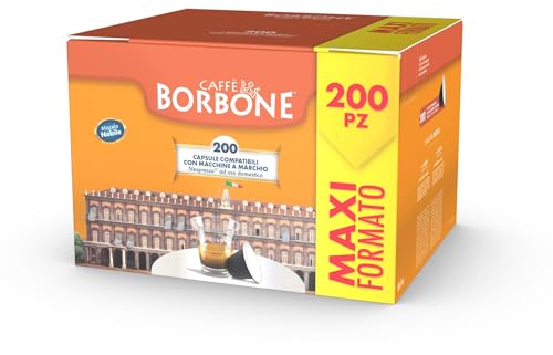 Caffe Borbone 200 Capsule Caffe Compatibile Nespresso Miscela Nobile
