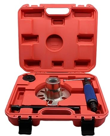 Konfiur Attrezzo per cuscinetti delle ruote, 10T idraulico, estrattore per mozzi della ruota, 5 fori 96-125 mm, estrattore per cuscinetti delle ruote, set di espulsori idraulici, rosso
