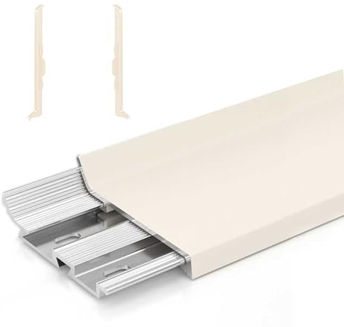 fussleisten Aluminium-Wandsockelleiste – 1,5/2,4/3,2 Breiten, einrastbare Sockelleiste mit Metall-Wandsockelverschluss, wasserdichte Sockelleiste für Badezimmer, Küchenschränke(W-6cm/2.4in,L-70in/178c