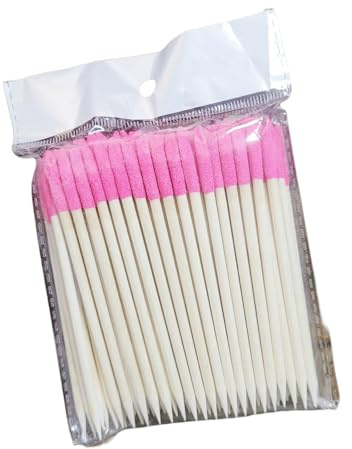 Nails Art - Palillos de madera de color naranja, multifuncionales, para quitar cutículas, herramienta de manicura y pedicura