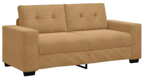 vidaXL Zweisitzer-Sofa Braun 180x77x82 cm Samt
